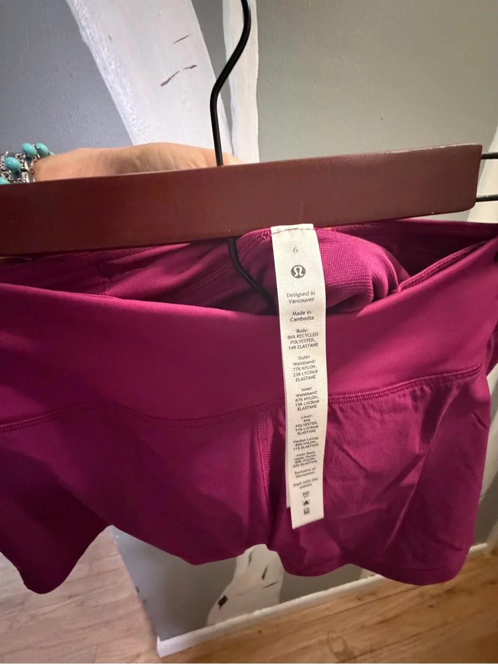 Lululemon Women's Active Shorts in Red Violet